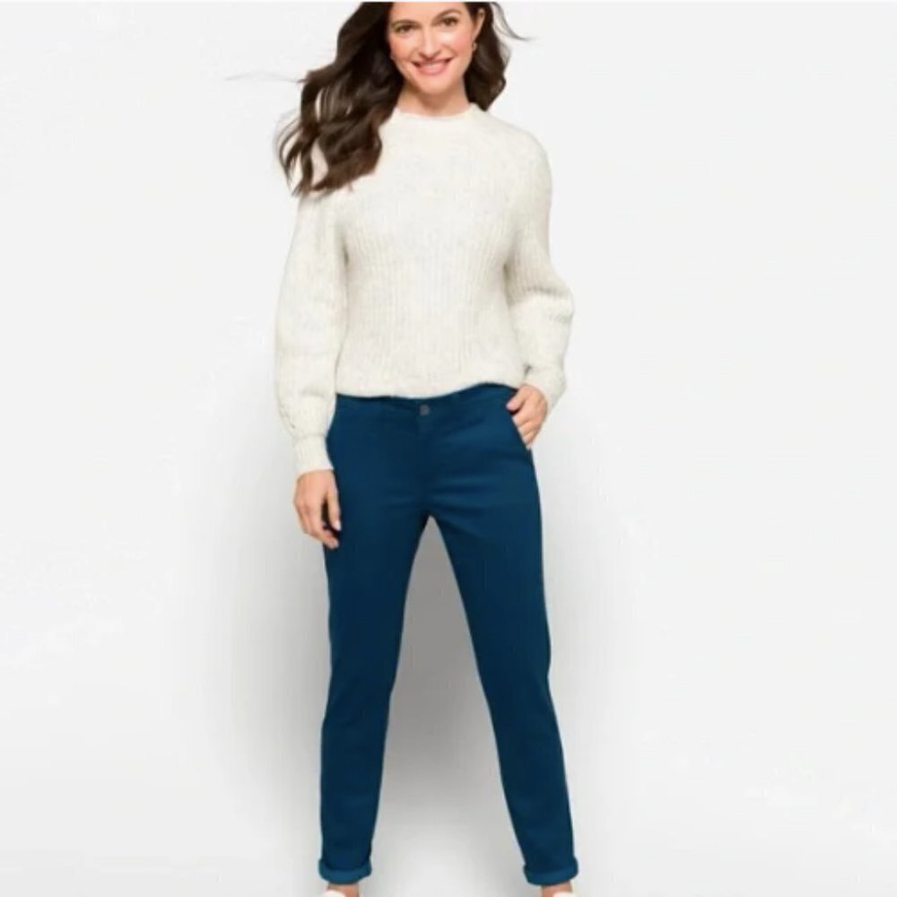NWOT Market & Spruce Stitch Fix Rosabel Skinny Cuffed Pants in Teal